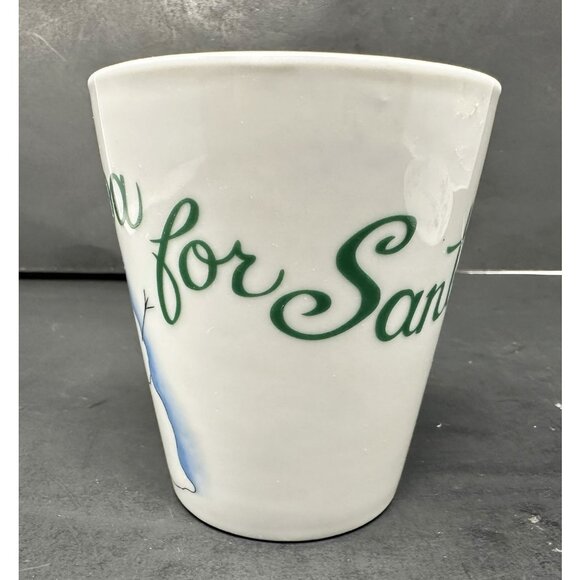 PIER 1 COOKIES COCOA FOR SANTA CLAUS Mug & Plate Set Smiling Snowman Christmas - Picture 11 of 15